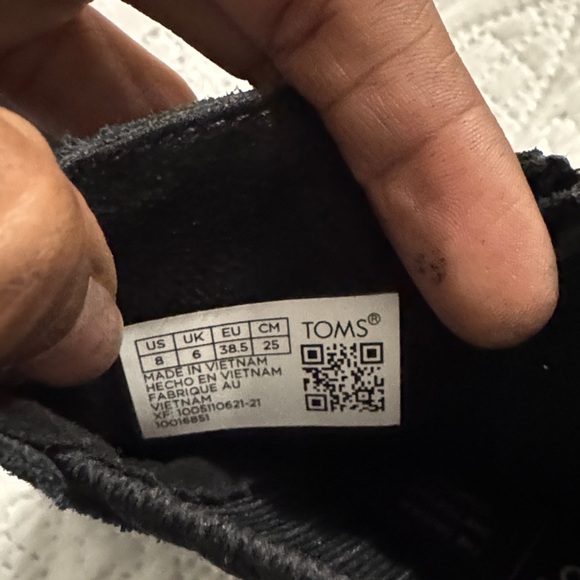 NEW TOMS Sadie Black Wedge Ankle Boots size 8 - Picture 11 of 11